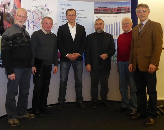 Foto: (v.l.) Detlef Ommen, Paul Afhüppe, Jürgen Akkermann, Michael Geuckler, Josef Mersmann und Franz-Ludwig Blömker