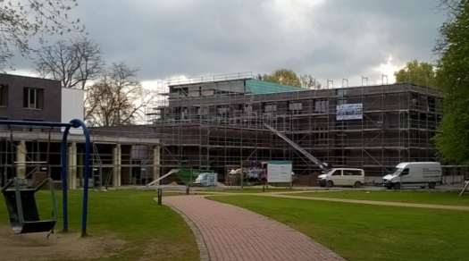 Noch ist sie eine Baustelle - Erweiterung der Reha-Klinik